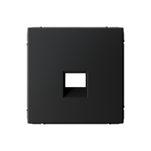 Лицевая панель для розетки компьютерной RJ45 Keystone, Карбон, ArtGallery SE GAL001084