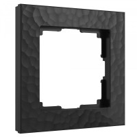 Рамка 1 местная пластик, Черный, Hammer Werkel W0012408