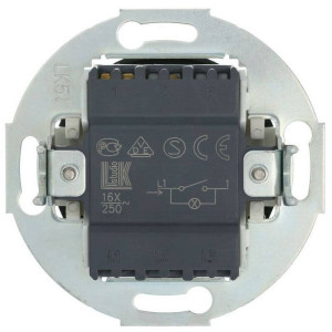 Выключатель кнопочный 1 кл. с подсветкой, Черный, Vintage LK Studio 880208-1