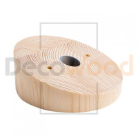 Накладка потолочная D140 20°, ясень без тонировки, DecoWood КП20-140