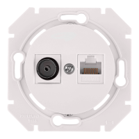 Розетка комп.+тв. RJ45+TV Cat. 5e, Перламутр, серия Прованс, Bylectrica ТК-6351