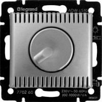 Диммер поворотный 1000Вт, алюминий, Valena Classic Legrand 770260