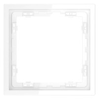 Рамка 1 местная, пластик, Белый глянцевый, Voltum S70 VLS100101