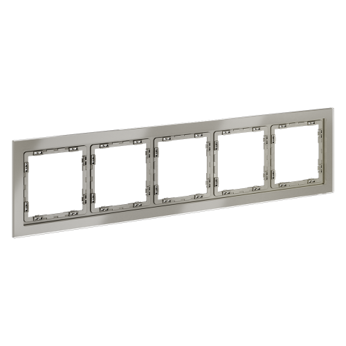 Рамка 5 местная, стекло, Шелк, Voltum S70 VLS110504