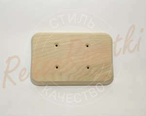 Накладка 2 местная деревянная 163x105 на бревно, Clever Wood