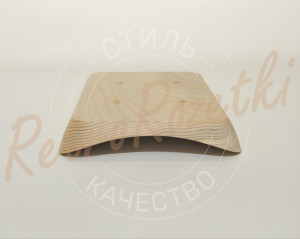 Накладка 2 местная деревянная 163x105 на бревно, Clever Wood