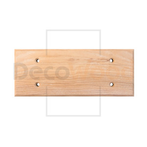 Накладка 4 местная деревянная на бревно D320 мм, ясень без тонировки, DecoWood ОМ4-320