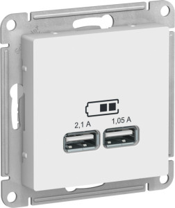Розетка USB для зарядки, Лотос, AtlasDesign SE ATN001333