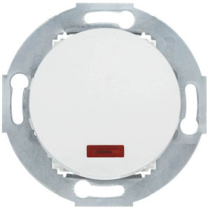 Выключатель кнопочный 1 кл. с подсветкой, Белый, серия Vintage, LK Studio 880204-1