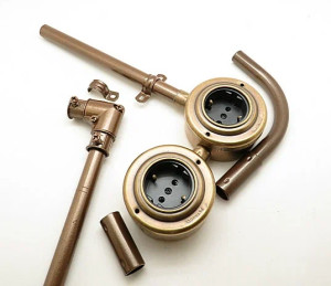 Труба стальная для лофт проводки D16 мм. (2 м.), Бронза металлик, Petrucci 16*1.0*2000BM