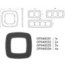 Рамка 1 местная стекло органическое, Черный\Сталь, OMEGA Coint Ambrella Volt OF640531