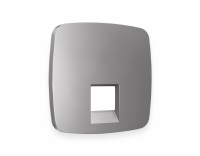 Лицевая панель розетки комп. с шторками RJ45 Cat. 6, Сталь матовый, OMEGA Quant Ambrella Volt OP5120