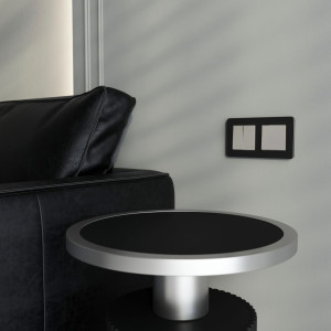 Выключатель 2 кл. перекрестный, Дымчатый, Werkel W1223004