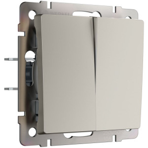 Выключатель 2 кл. перекрестный, Дымчатый, Werkel W1223004