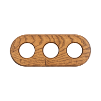 Рамка 3 местная деревянная под электрику Salvador на бревно D220, Ясень в масле, DecoWood СМСМ3кр-220