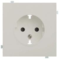 Лицевая панель розетки с З/К, Лен, Rikett 35632 LN