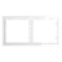 Рамка 2 местная, пластик, Белый глянцевый, Voltum S70 VLS100201