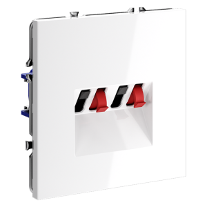 Розетка акустическая 4-местная, Белый матовый, S70 Voltum VLS060302