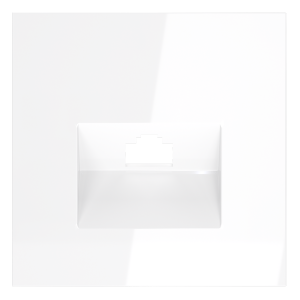 Лицевая панель для розетки компьютерной RJ45 Cat.6, Белый матовый, S70 Voltum VLS001302