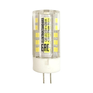 Лампа светодиодная Elektrostandard G4 5W 4200K прозрачная a049625