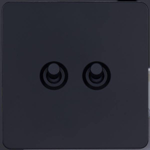 Выключатель тумблерный 2 кл. перекрест. (внутренний монт.), Черный, Merida Salvador SBAN11B1A18