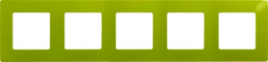 Рамка 5 местная, зеленый папоротник, Etika Legrand 672545