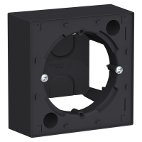 Коробка накладного монтажа 1 местная, Карбон, AtlasDesign SE ATN001000