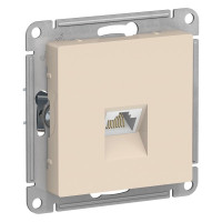 Розетка компьютерная RJ45 Cat. 6e, Бежевая, AtlasDesign SE ATN000286