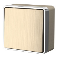 Выключатель 1 кл. проходной, Шампань рифленный, Gallant Werkel W5012010