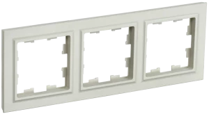 Рамка 3 местная, Бежевый, Brite IEK BR-M32-K10
