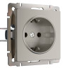 Розетка с З/К, Hammer дымчатый, Werkel W1271004