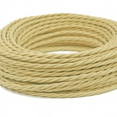 Ретро кабель витой 2x4 Слоновая кость, Interior Wire ПРВ2400-СЛК (1 метр) Ретро кабель витой 2x4 Слоновая кость, Interior Wire ПРВ2400-СЛК (1 метр)