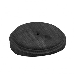 Подложка для расп. коробки 1 местная D200, Угольно-черный, Bironi BFC20-KR78-119