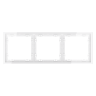Рамка 3 местная, пластик, Белый глянцевый, Voltum S70 VLS100301