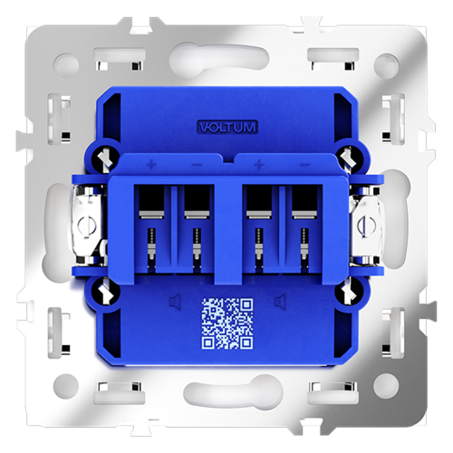 Розетка акустическая 4-местная, Кашемир, S70 Voltum VLS060303