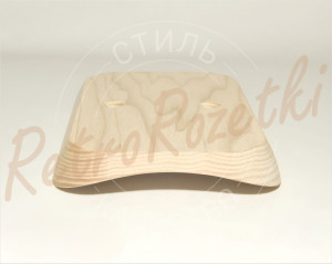 Накладка 1 местная деревянная 145x105 на бревно, Clever Wood