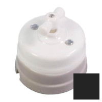 Подъемная коробка для выключателя и розетки, черный, серия Ideal, Retrika RС1-01008