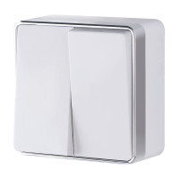 Выключатель 2 кл., Белый, Gallant Werkel W5020001