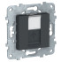 Розетка компьютерная RJ45 Cat. 5e UTP, Антрацит, Unica New Schneider NU541154 Розетка компьютерная RJ45 Cat. 5e UTP, Антрацит, Unica New Schneider NU541154