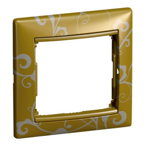 Рамка 1 местная, золото барокко, Valena Classic Legrand 770020