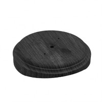 Подложка для расп. коробки 1 местная D220, Угольно-черный, Bironi BFC22-KR78-119