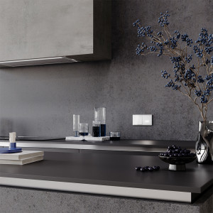 Выключатель 1-кл, Белый матовый, VOLTUM S70 VLS010102