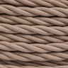 Ретро кабель витой 3x0,75 Капучино/Матовый, Bironi B1-432-716 (1 метр)