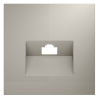 Лицевая панель для розетки компьютерной RJ45 Cat.6, Кашемир, S70 Voltum VLS001303