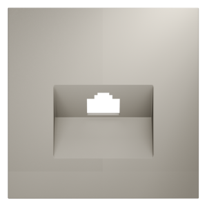 Лицевая панель для розетки компьютерной RJ45 Cat.6, Кашемир, S70 Voltum VLS001303