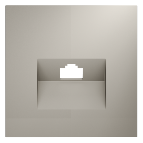 Лицевая панель для розетки компьютерной RJ45 Cat.6, Кашемир, S70 Voltum VLS001303