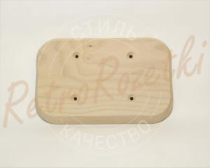 Накладка 2 местная деревянная 164x105 на бревно, Clever Wood