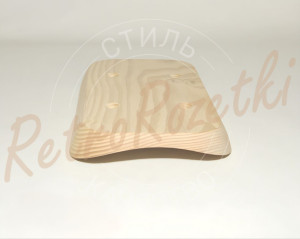 Накладка 2 местная деревянная 164x105 на бревно, Clever Wood