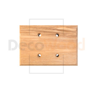 Накладка 1.5 местная деревянная на бревно D320 мм, ясень без тонировки, DecoWood ОМ1.5-320