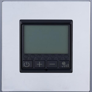 Терморегулятор теплого пола электронный, Хром, Toledo Salvador SJAN77EC16